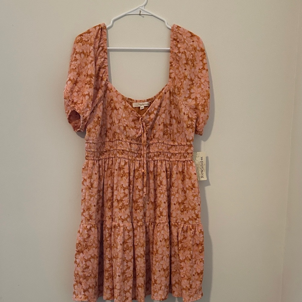 Rewind Peach and Pink Textured Fabric